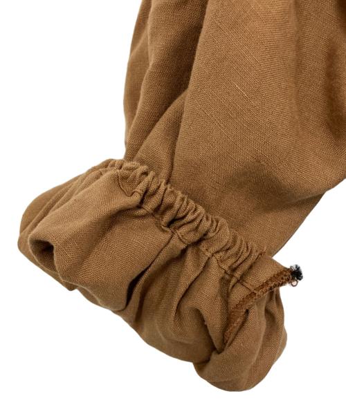 mie（ミィ）mie (ミィ) バックオープンリネンワンピース ブラウン サイズ:9の古着・服飾アイテム