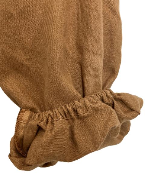 mie（ミィ）mie (ミィ) バックオープンリネンワンピース ブラウン サイズ:9の古着・服飾アイテム