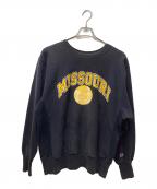 Champion REVERSE WEAVEチャンピオン リバース ウィーブ）の古着「カレッジプリントクルーネックスウェット」｜ネイビー