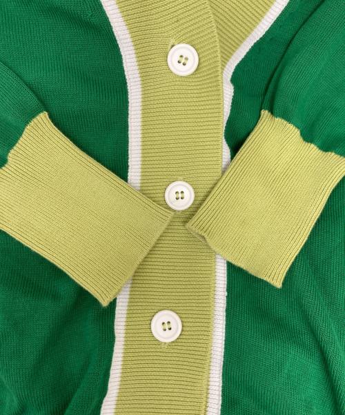 PLAN C（プランシー）PLAN C (プランシー) バイカラーカーディガン　CACME03GJ0FC001 グリーン サイズ:40の古着・服飾アイテム