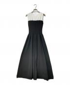 Apuweiser-richeアプワイザーリッシェ）の古着「ホールガーメントビスチェ切替ワンピース」｜ブラック