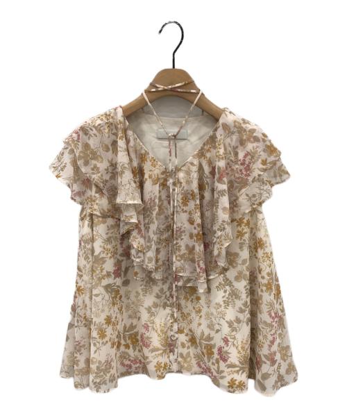 CELFORD（セルフォード）CELFORD (セルフォード) チョーカークレープブラウス フラワー サイズ:Fの古着・服飾アイテム