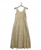 CLANEクラネ）の古着「フェザーフレアワンピース」｜アイボリー