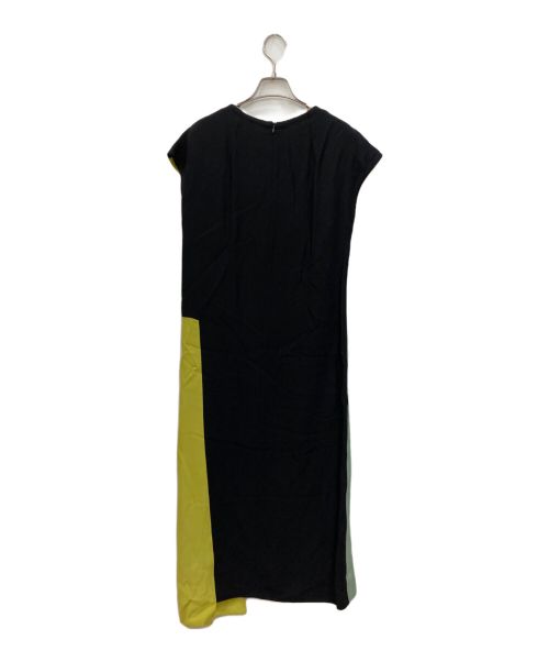 DRIES VAN NOTEN（ドリスヴァンノッテン）DRIES VAN NOTEN (ドリスヴァンノッテン) ギャザー入り変形ワンピース グリーン サイズ:36の古着・服飾アイテム