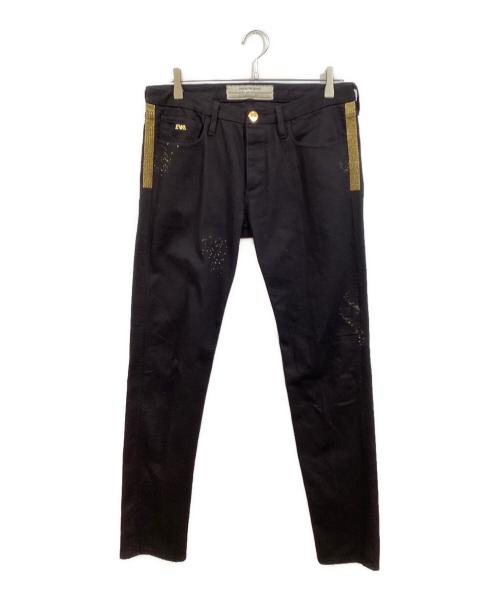 EMPORIO ARMANI（エンポリオアルマーニ）EMPORIO ARMANI (エンポリオアルマーニ) デニムパンツ ブラック サイズ:81cm (W32)の古着・服飾アイテム
