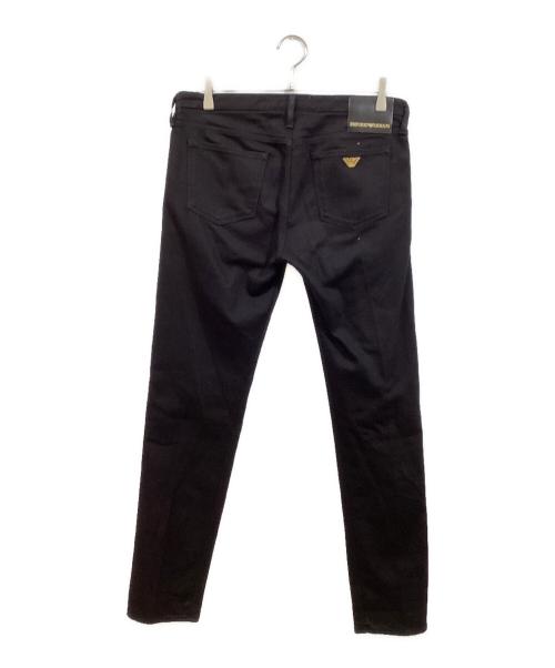 EMPORIO ARMANI（エンポリオアルマーニ）EMPORIO ARMANI (エンポリオアルマーニ) デニムパンツ ブラック サイズ:81cm (W32)の古着・服飾アイテム