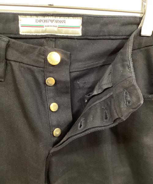 EMPORIO ARMANI（エンポリオアルマーニ）EMPORIO ARMANI (エンポリオアルマーニ) デニムパンツ ブラック サイズ:81cm (W32)の古着・服飾アイテム