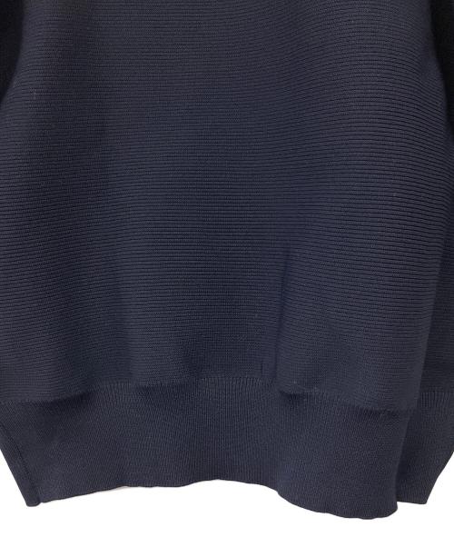 UNITED ARROWS（ユナイテッドアローズ）UNITED ARROWS (ユナイテッドアローズ) パフスリーブ ガーター ニット ネイビー サイズ:Fの古着・服飾アイテム