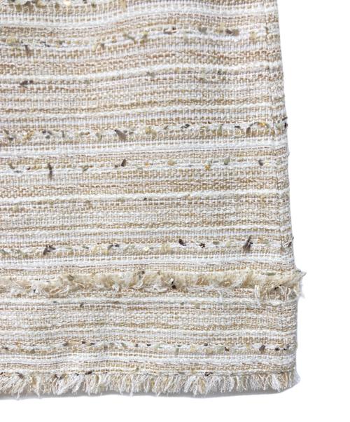 Aveniretoile（アベニールエトワール）Aveniretoile (アベニールエトワール) フリンジ切り替えツイードワンピース ベージュ サイズ:38の古着・服飾アイテム