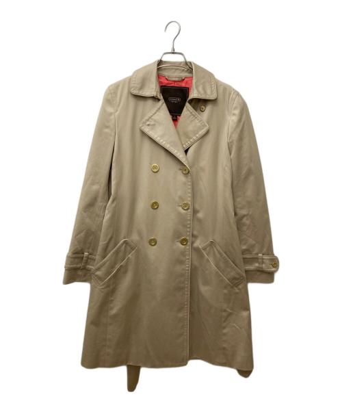 COACH（コーチ）COACH (コーチ) ダブルトレンチコート ベージュ サイズ:Sの古着・服飾アイテム