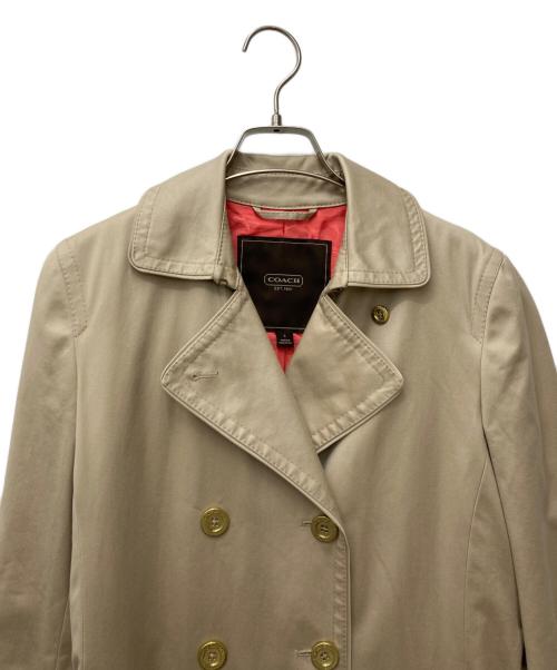 COACH（コーチ）COACH (コーチ) ダブルトレンチコート ベージュ サイズ:Sの古着・服飾アイテム