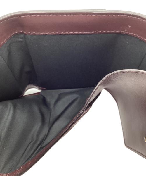 Maison Margiela（メゾンマルジェラ）Maison Margiela (メゾンマルジェラ) パテントレザーコンパクトウォレット ブラウンの古着・服飾アイテム