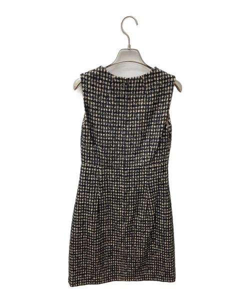 DOLCE & GABBANA（ドルチェ＆ガッバーナ）DOLCE & GABBANA (ドルチェ＆ガッバーナ) ツイードノースリーブワンピース ブラック サイズ:36の古着・服飾アイテム