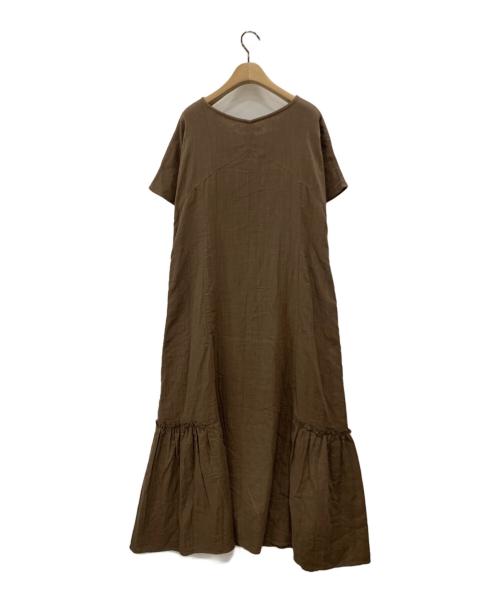 INTIMITE（アンティミテ）iNtimite (アンティミテ) Natural Gauze One-piece ブラウン サイズ:Mの古着・服飾アイテム