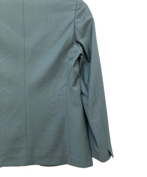 TOMORROW LAND（トゥモローランド）TOMORROW LAND (トゥモローランド) スモーキングストレッチノーカラージャケット グリーン サイズ:34の古着・服飾アイテム
