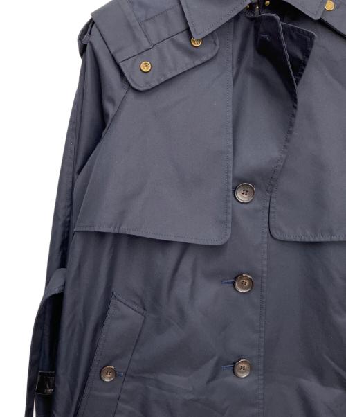 COACH（コーチ）COACH (コーチ) フーデッド トレンチ ネイビー サイズ:4の古着・服飾アイテム