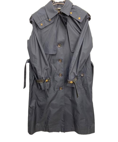 COACH（コーチ）COACH (コーチ) フーデッド トレンチ ネイビー サイズ:4の古着・服飾アイテム