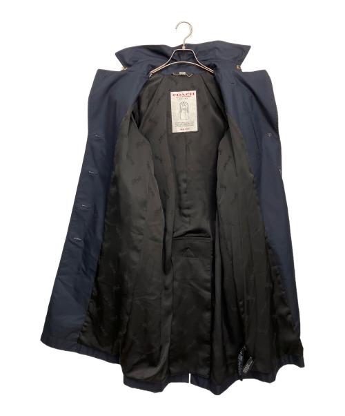 COACH（コーチ）COACH (コーチ) フーデッド トレンチ ネイビー サイズ:4の古着・服飾アイテム