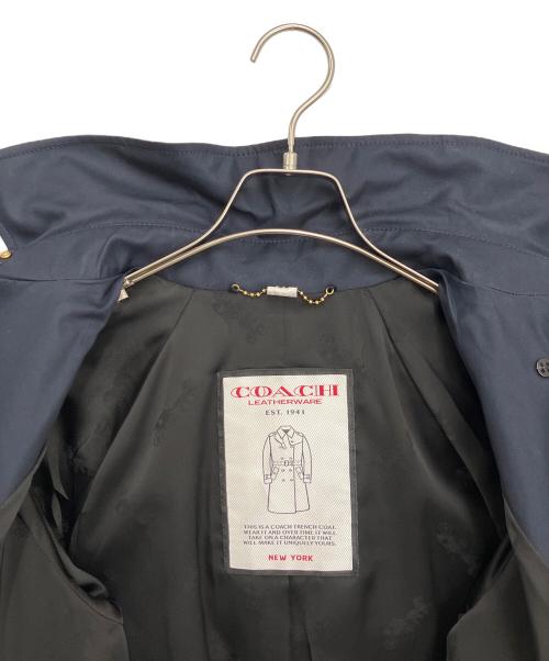 COACH（コーチ）COACH (コーチ) フーデッド トレンチ ネイビー サイズ:4の古着・服飾アイテム