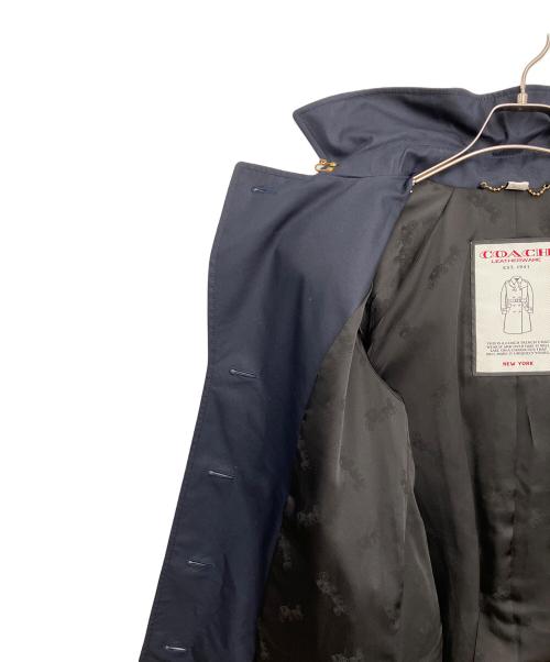 COACH（コーチ）COACH (コーチ) フーデッド トレンチ ネイビー サイズ:4の古着・服飾アイテム