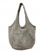 TOKYO LEATHER FACTORYトウキョウ レザー ファクトリー）の古着「洗える革のドロップトートバッグ」｜グレー