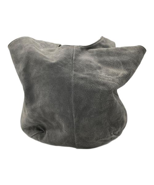 TOKYO LEATHER FACTORY（トウキョウ レザー ファクトリー）TOKYO LEATHER FACTORY (トウキョウ レザー ファクトリー) 洗える革のドロップトートバッグ グレーの古着・服飾アイテム