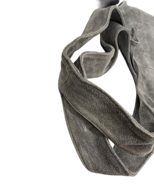 TOKYO LEATHER FACTORY（トウキョウ レザー ファクトリー）TOKYO LEATHER FACTORY (トウキョウ レザー ファクトリー) 洗える革のドロップトートバッグ グレーの古着・服飾アイテム