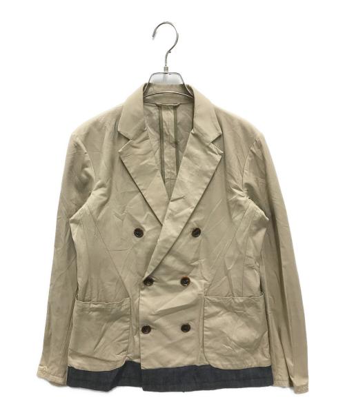 Junhashimoto（ジュンハシモト）junhashimoto (ジュンハシモト) ダブルジャケット ベージュ サイズ:2の古着・服飾アイテム