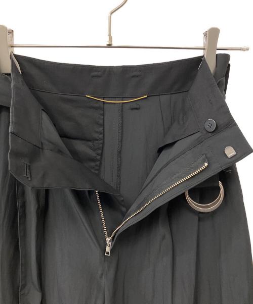 L'appartement（アパルトモン）L'appartement (アパルトモン) ベルト付きワイドパンツ ブラック サイズ:34の古着・服飾アイテム