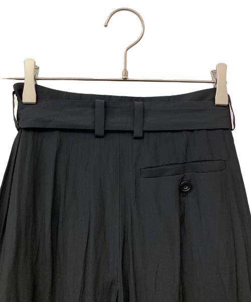 L'appartement（アパルトモン）L'appartement (アパルトモン) ベルト付きワイドパンツ ブラック サイズ:34の古着・服飾アイテム