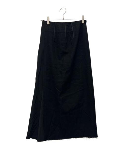 YOHJI YAMAMOTO（ヨウジヤマモト）YOHJI YAMAMOTO (ヨウジヤマモト) バック切替ロングスカート ブラック サイズ:1の古着・服飾アイテム
