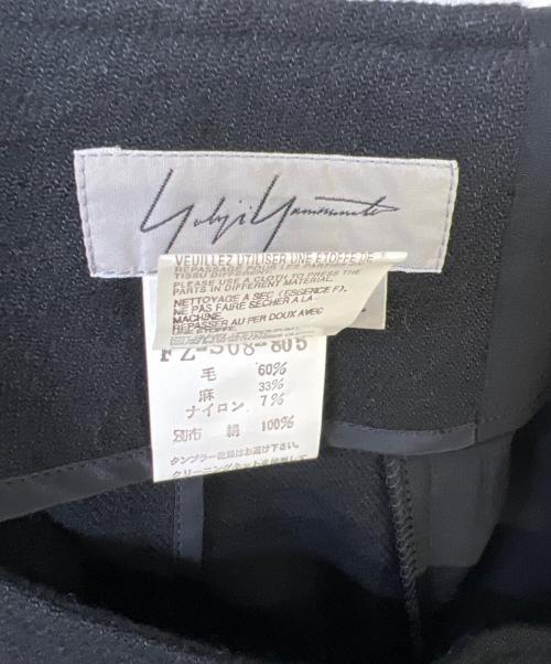 YOHJI YAMAMOTO（ヨウジヤマモト）YOHJI YAMAMOTO (ヨウジヤマモト) バック切替ロングスカート ブラック サイズ:1の古着・服飾アイテム
