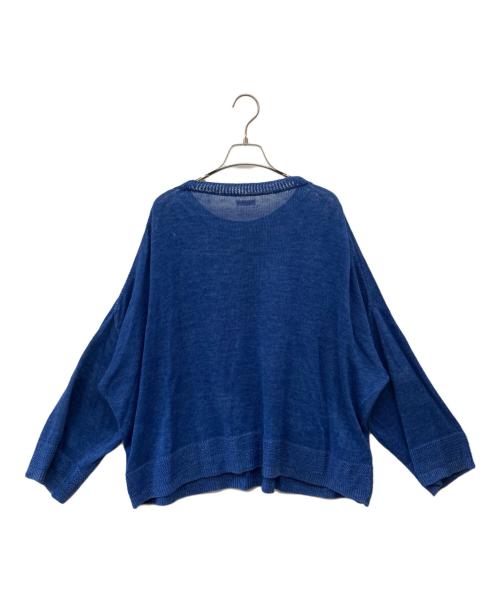 KAPITAL（キャピタル）KAPITAL (キャピタル) リネンワイドニット ブルー サイズ:3の古着・服飾アイテム