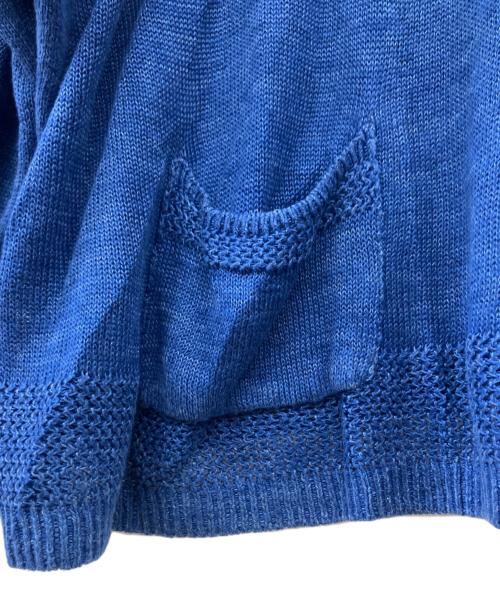 KAPITAL（キャピタル）KAPITAL (キャピタル) リネンワイドニット ブルー サイズ:3の古着・服飾アイテム