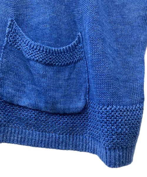 KAPITAL（キャピタル）KAPITAL (キャピタル) リネンワイドニット ブルー サイズ:3の古着・服飾アイテム