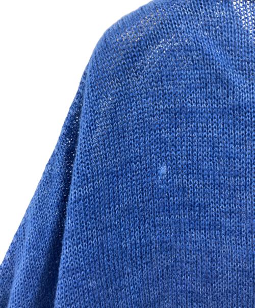 KAPITAL（キャピタル）KAPITAL (キャピタル) リネンワイドニット ブルー サイズ:3の古着・服飾アイテム