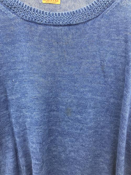 KAPITAL（キャピタル）KAPITAL (キャピタル) リネンワイドニット ブルー サイズ:3の古着・服飾アイテム