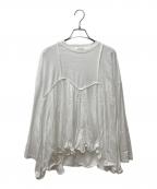 ENFOLDエンフォルド）の古着「MEMORY-HEM PULLOVER 300HS280-2790」｜ホワイト