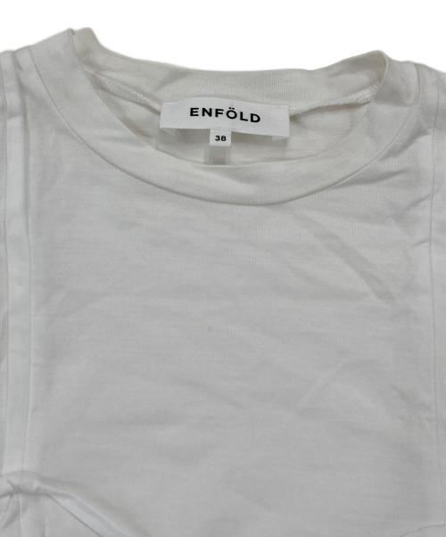 ENFOLD（エンフォルド）ENFOLD (エンフォルド) MEMORY-HEM PULLOVER 300HS280-2790 ホワイト サイズ:38の古着・服飾アイテム