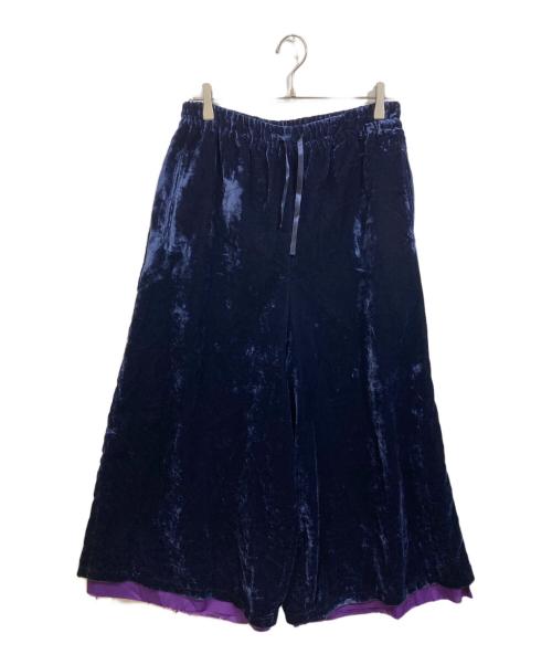 Needles（ニードルズ）Needles (ニードルズ) ベロアワイドパンツ ネイビー サイズ:2の古着・服飾アイテム