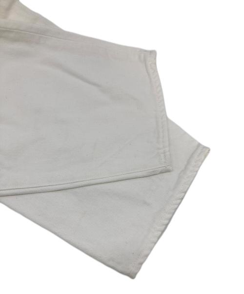 H BEAUTY&YOUTH（エイチ ビューティー&ユース）H BEAUTY&YOUTH (エイチ ビューティー&ユース) WHITE DENIM 5P PANTS ワイドデニム ホワイト サイズ:Mの古着・服飾アイテム
