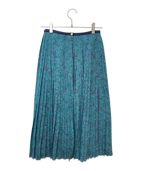 DRAWER（ドゥロワー）DRAWER (ドゥロワー) ジョーゼットプリントプリーツスカート 6524-299-1436 グリーン サイズ:36の古着・服飾アイテム