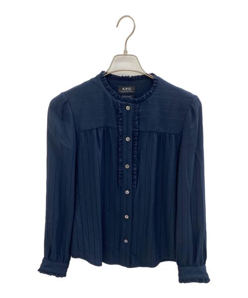 A.P.C.（アーペーセー）A.P.C. (アーペーセー) ブラウス ネイビー サイズ:36の古着・服飾アイテム