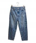 upper hightsアッパーハイツ）の古着「THE FIG ハイライズワイドテーパードシルエットデニムパンツ」｜インディゴ