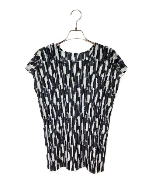 PLEATS PLEASE（プリーツプリーズ）PLEATS PLEASE (プリーツプリーズ) フレンチスリーブブラウス サイズ:3の古着・服飾アイテム