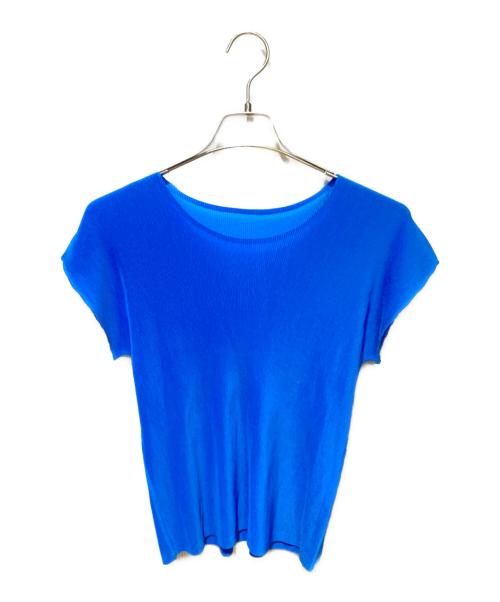 PLEATS PLEASE（プリーツプリーズ）PLEATS PLEASE (プリーツプリーズ) プリーツカットソー ブルー サイズ:FREEの古着・服飾アイテム