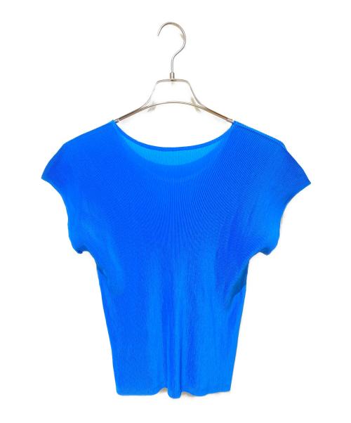 PLEATS PLEASE（プリーツプリーズ）PLEATS PLEASE (プリーツプリーズ) プリーツカットソー ブルー サイズ:FREEの古着・服飾アイテム
