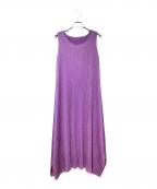 PLEATS PLEASEプリーツプリーズ）の古着「ノースリーブワンピース」｜パープル