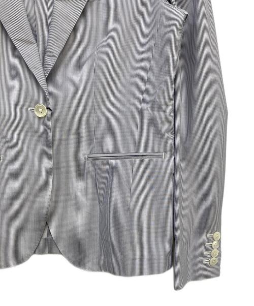 RING JACKET（リングジャケット）RING JACKET (リングジャケット) コットンシルク1Bジャケット ブルー サイズ:40の古着・服飾アイテム