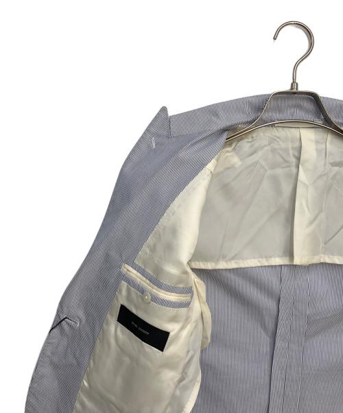 RING JACKET（リングジャケット）RING JACKET (リングジャケット) コットンシルク1Bジャケット ブルー サイズ:40の古着・服飾アイテム